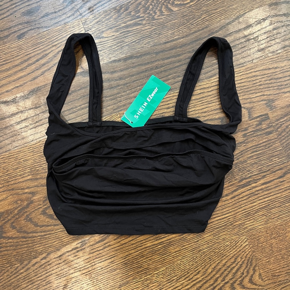 SHEIN Black Crop Top